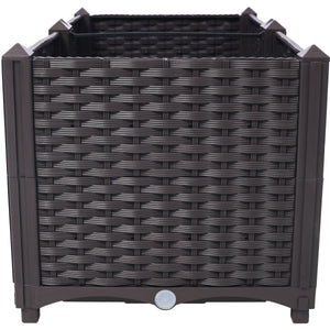 Deep Raised Garden Bed Plastic Planter Boxes