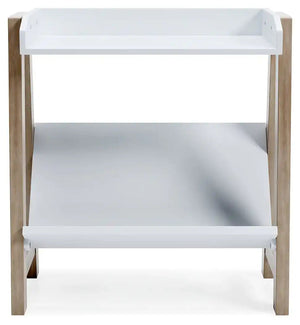 Blariden - Small Bookcase - White / Tan - Best Buy Furniture