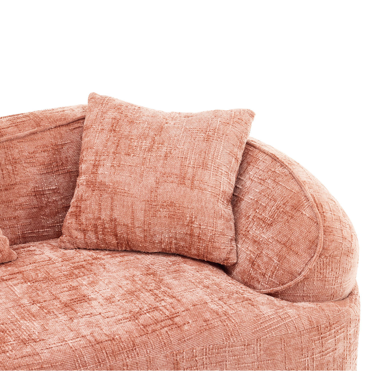 Curved Compressed Sofa, Nordic-Style Design For Living Room