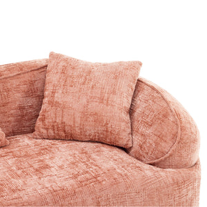 Curved Compressed Sofa, Nordic-Style Design For Living Room