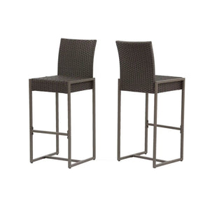 Outdoor Barstool With Hand Crafted Details (Set of 2) - Best Buy Furniture