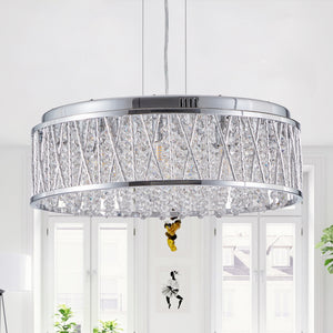Modern Crystal Chandelier - 19 Inches