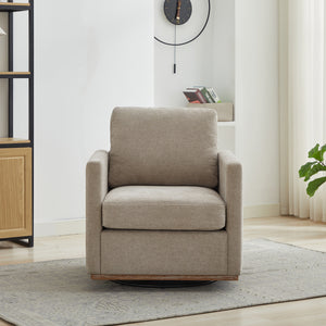 30.7"W Square Upholstered 360° Swivel Accent Chair