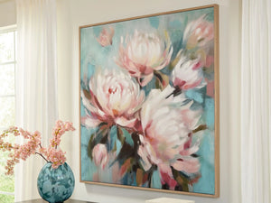 Parryville - Wall Art - Aqua / Pink - Best Buy Furniture