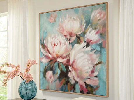 Parryville - Wall Art - Aqua / Pink - Best Buy Furniture