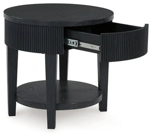 Marstream - Round End Table - Black - Best Buy Furniture