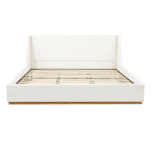 Luxury Upholstered Bed with Wings