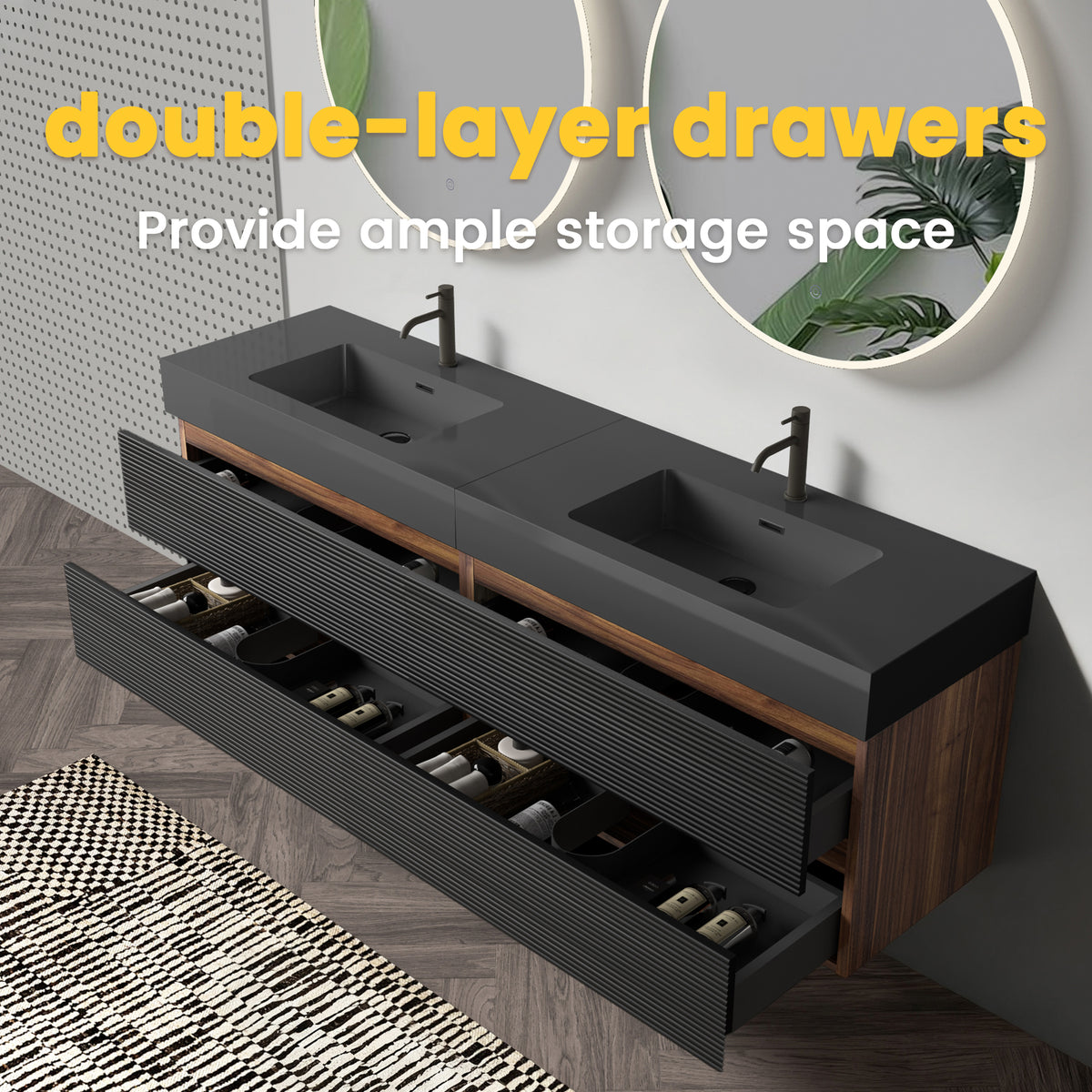 Grace 72'' Bathroom Vanity with Matt