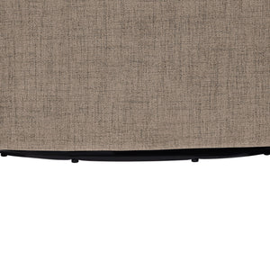 Solitude - Skirted Swivel Accent Chair With Hemp Like