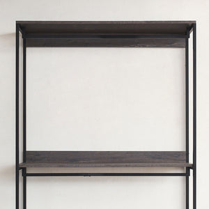 Monica - Farmhouse Industrial Wood Walk In Closet