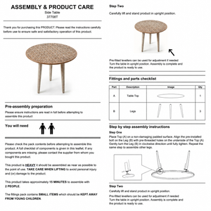 Handcrafted Mango Wood Round Accent Table