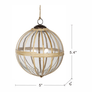 D5" X-Mas Hanging Ornament, Set of 2