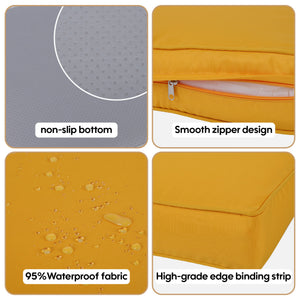 14 Pack Cushion Covers For 7 Piece Wicker Rattan Sectional Sofa