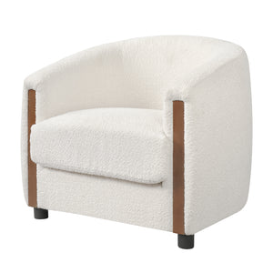 31.8" Modern Curved Barrel Accent Chair