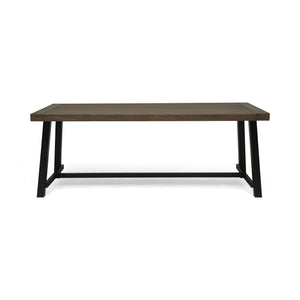 Outdoor Dining Table - Gray / Rustic Metal