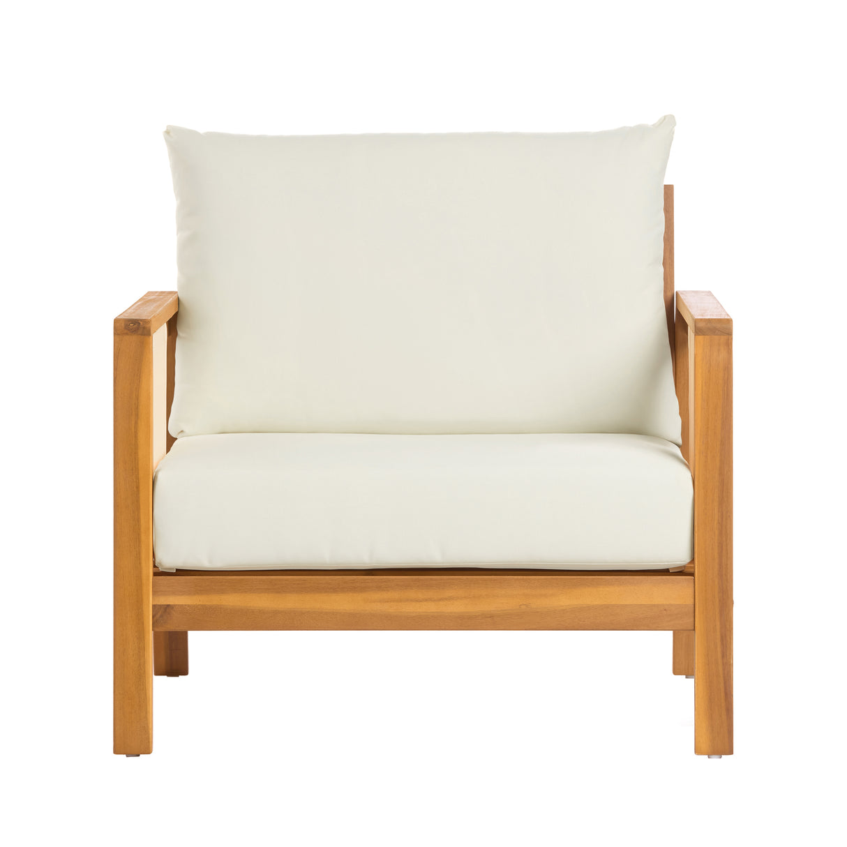 4-Pieces Sofa Set with Cushions Outdoor Loveseat & Coffee Table Set