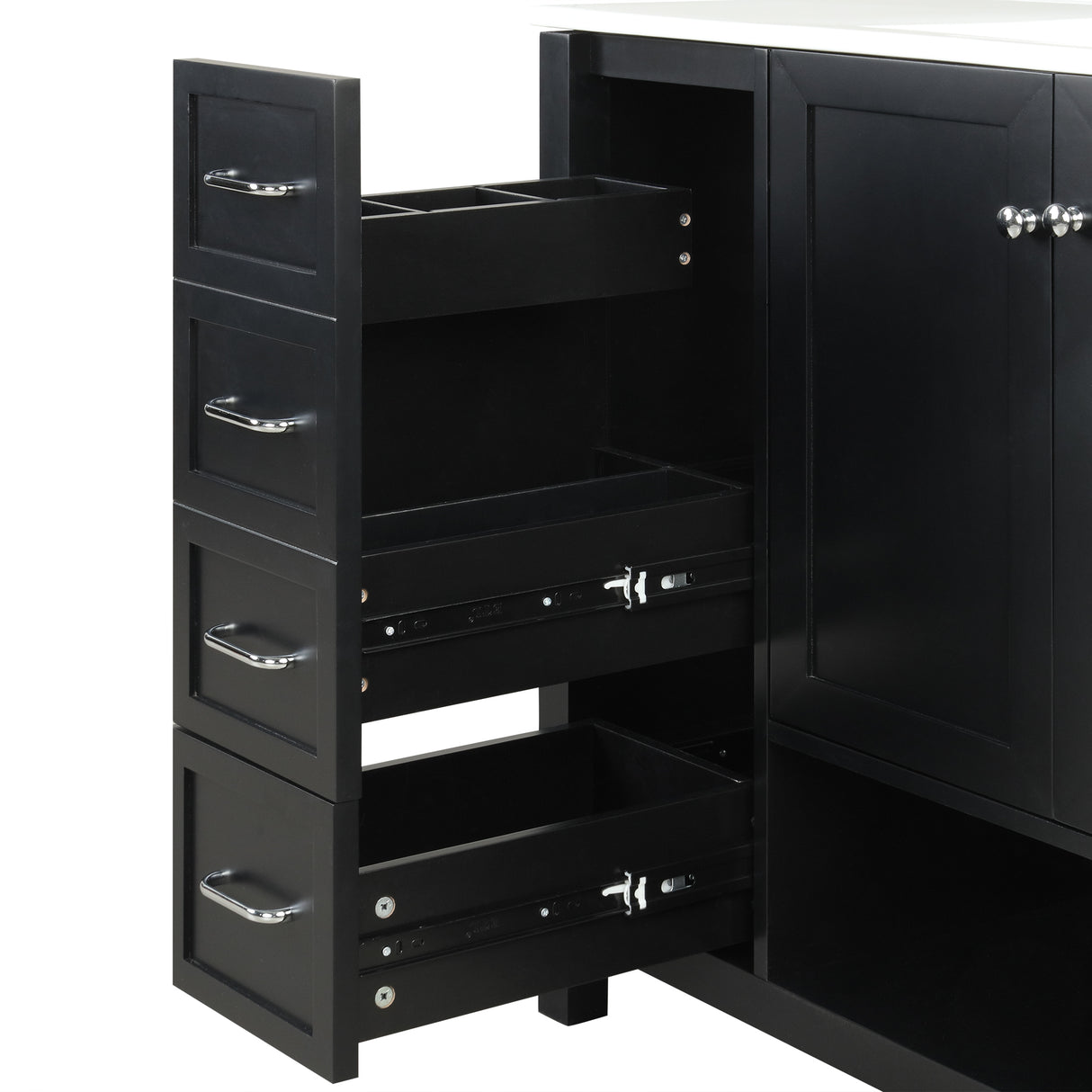 36" Bathroom Vanity with Sink Top and Storage Cabinet