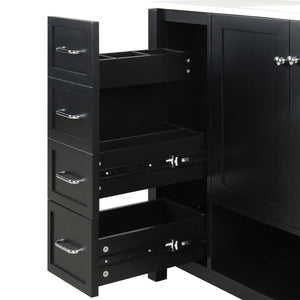 36" Bathroom Vanity with Sink Top and Storage Cabinet