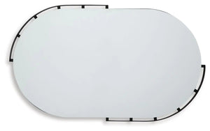 Valkings - Accent Mirror - Black - Best Buy Furniture