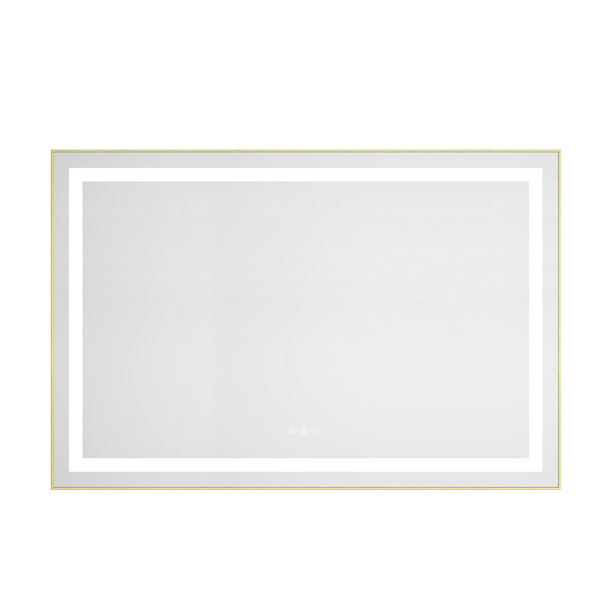 48" x 32" LED Bathroom Mirror with Front and Backlight