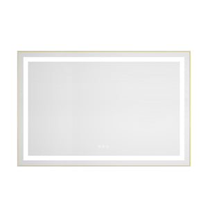 48" x 32" LED Bathroom Mirror with Front and Backlight