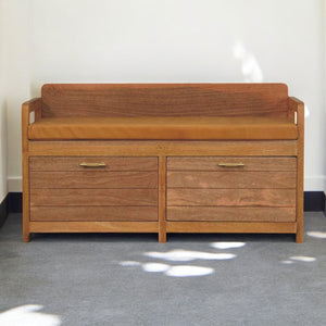 Oxford Oak-ish 2-Drawer Storage Bench
