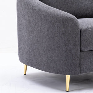 Yuina - Linen Chair - Gray - Best Buy Furniture