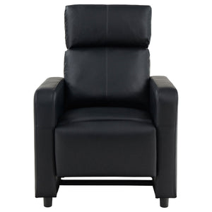 Warren - 3 Seater Home Theater With 2 Wedge Consoles Recliners - Black