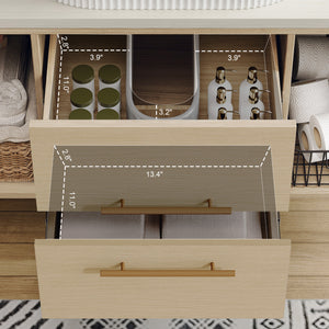 Modern 39.3 Wall-Mounted Bathroom Vanity with Ceramic Sink