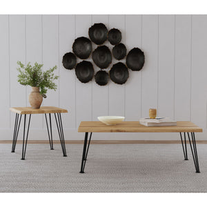Hairpin - Leg End Table - Brown