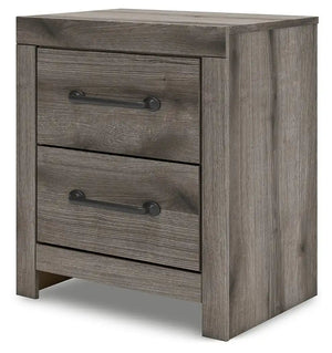 Graystorm - Two Drawer Night Stand - Brown Gray - Best Buy Furniture