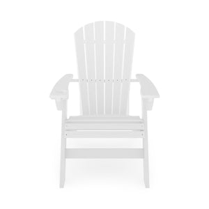 Adirondack Chair Sturdy HDPE Poly Lumber For Poolside, Patio, And Garden Relaxation