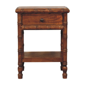 Solid Wood Bamboo Heritage Bedside Table