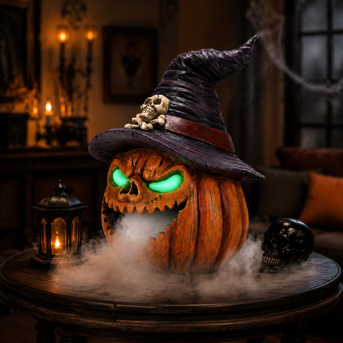 Halloween Jack-O'-Lantern Pumpkin Mist Sprayer Ornament