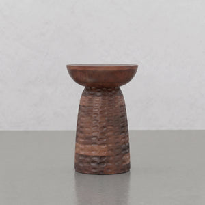 Elmford 13W Round Pedestal Dimple Accent Table