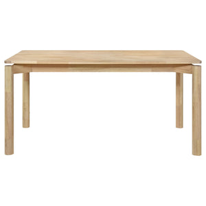 Svenstra - Rectangular Dining Table Set With Armless Side Chairs, Wood, Natural Walnut, 59 X 35.5 X 30 Inches