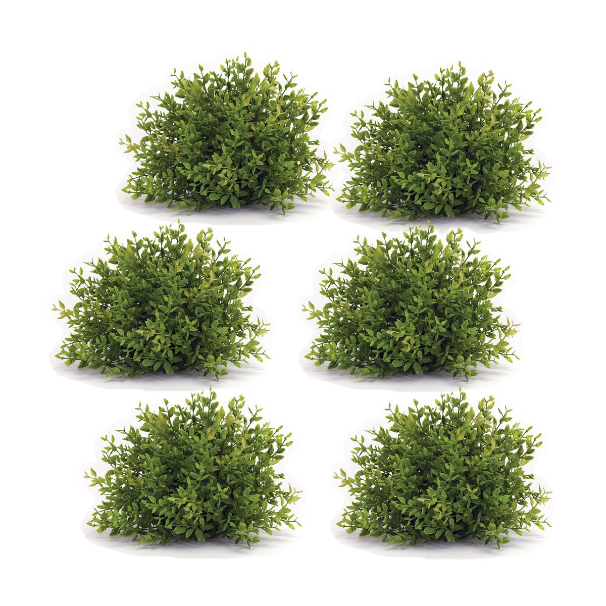Spring-Mini-Leaf-Foliage-Half-Orb-(Set-of-6)-Artificial-Flowering-Plants