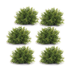 Spring-Mini-Leaf-Foliage-Half-Orb-(Set-of-6)-Artificial-Flowering-Plants