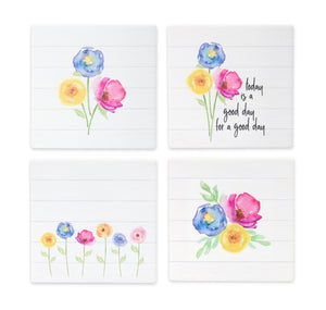 Stoneware-Floral-Tile-Coasters-(Set-of-12)-Coasters