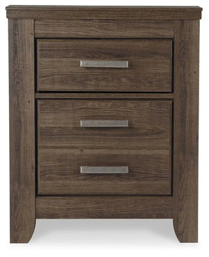 Juararo - Two Drawer Night Stand - Dark Brown - Best Buy Furniture