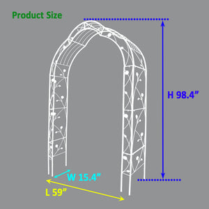 Metal Garden Arch Assemble Freely With 8 Styles Garden Arbor Trellis Climbing Plants Support Rose Arch