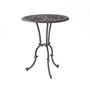 Charleston 3 Pieces Cast Bistro Set - Copper
