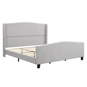Platform Bed Frame With Tall Headboard And High Footboard
