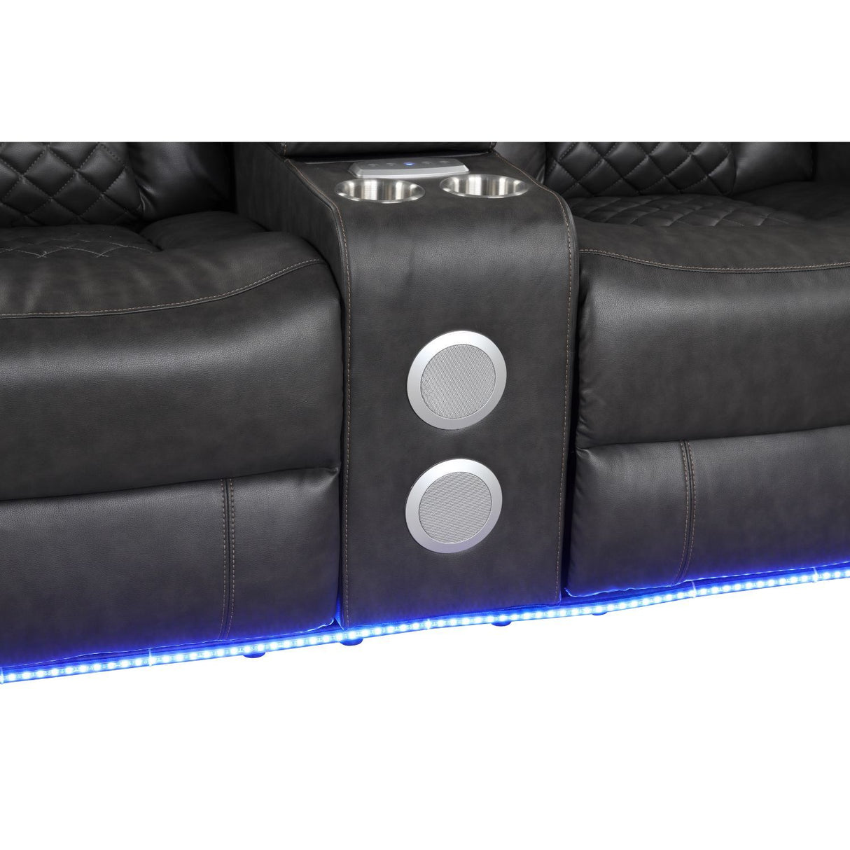 Benz - LED & Power Recliner With Adjustable Headrests And Ambient LED Lighting