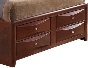 Modern Design Storage Bed With Bookcase Headboard