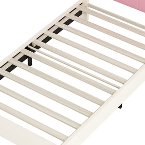Upholstered Princess Platform Bed With Crown Headboard