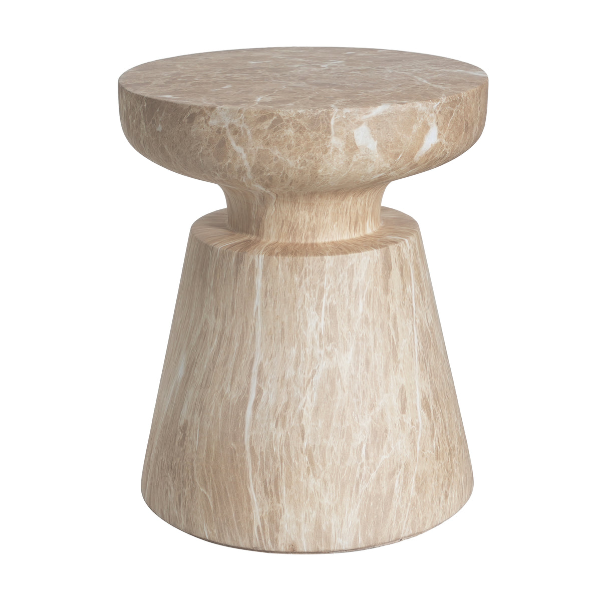 Outdoor Ponti Travertine Side Table