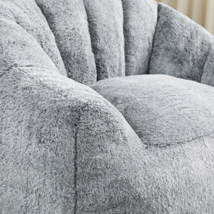 Beanbag Chair, Beanbag Sofa Chair With Armrests Stuffed High Density Foam