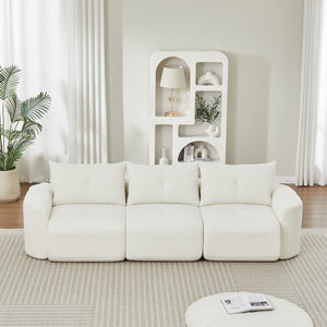 Chenille Sofa for Living Room - 109" Large Modern 3-Seater