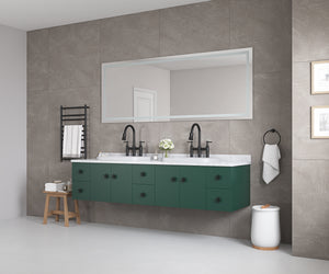 96" x 36" LED Bathroom Mirror with Front and Backlight
